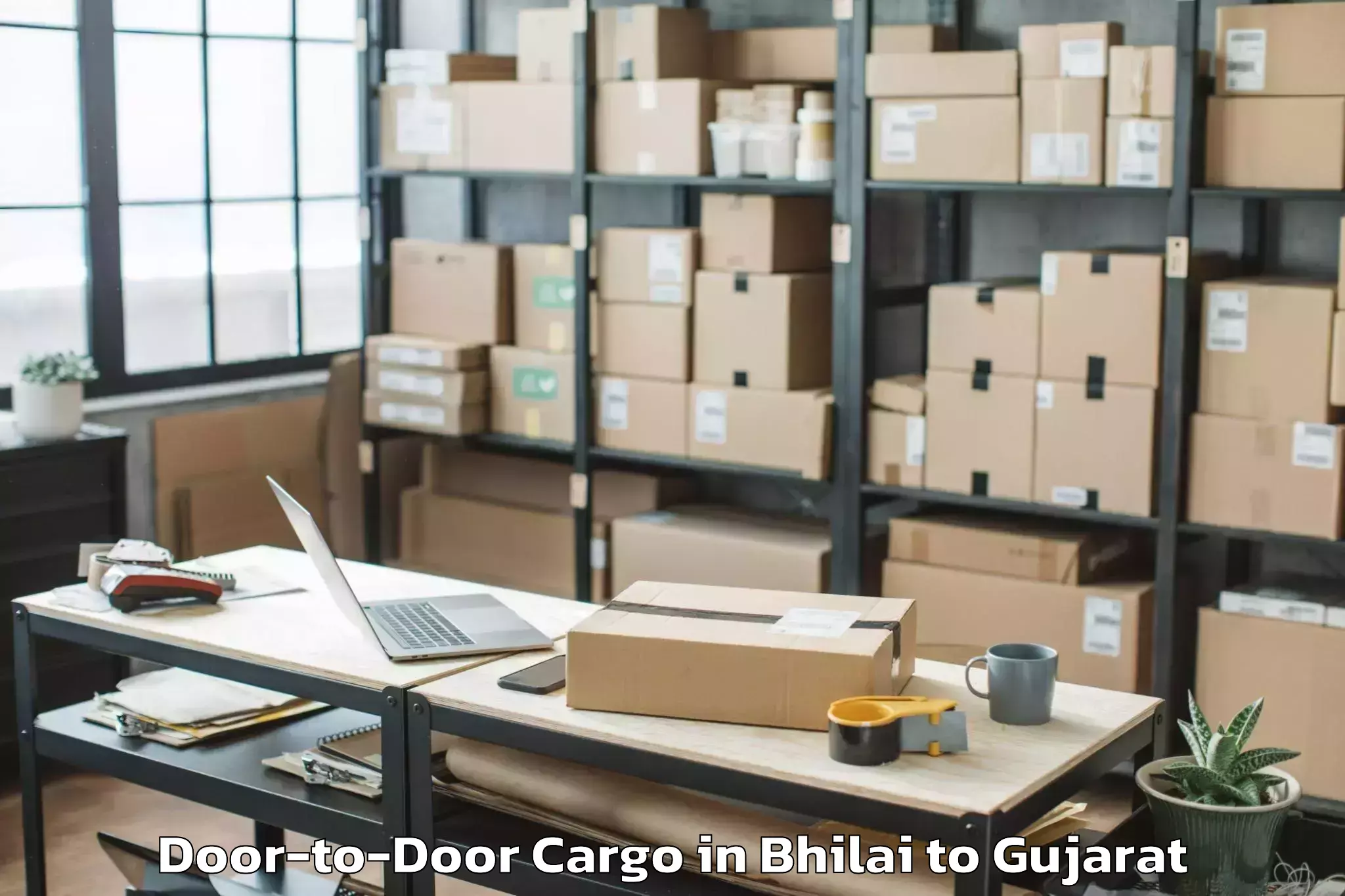 Reliable Bhilai to Surat Door To Door Cargo